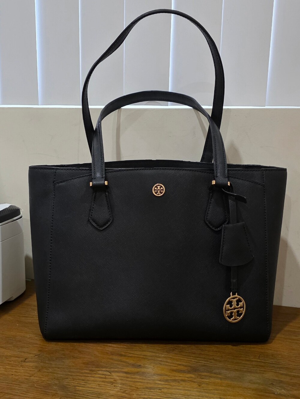 Tory burch Small black leather Tote bag